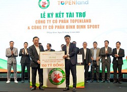 Topenland, Hưng Thịnh Land tài trợ 300 tỷ cho CLB Topenland Bình Định