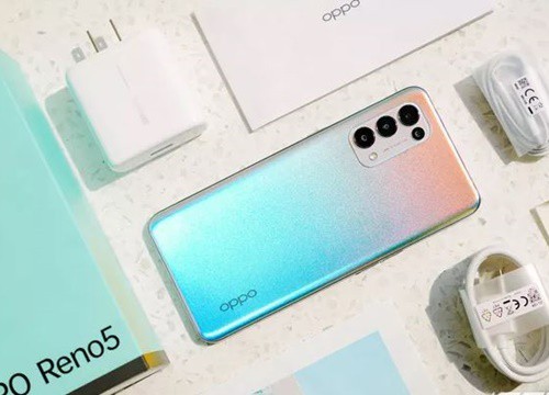 Trên tay OPPO Reno5 vừa ra mắt: Mỏng nhẹ, mặt lưng đa sắc, camera nâng cấp mạnh, sạc siêu nhanh 50W, chạy Android 11