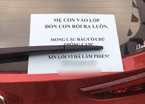 Đỗ xe bên vệ đường, người phụ nữ để lại tờ giấy với nội dung khiến tất cả tấm tắc khen