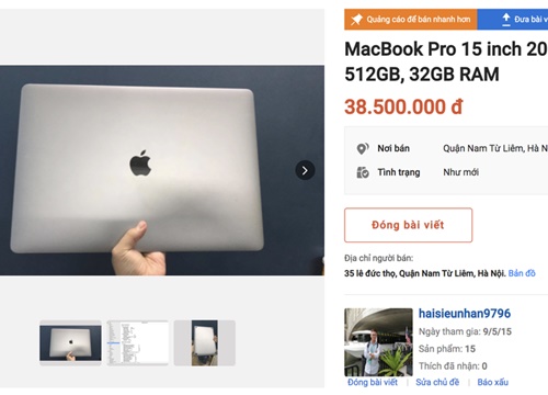 'Bán tháo' MacBook Pro 16 inch, Pro 2018 15 inch để mua MacBook M1