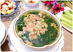 Cơm chiều thêm hấp dẫn với món canh cua rau mồng tơi