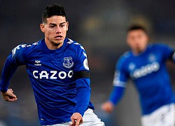 James Rodriguez vắng mặt ở trận Everton gặp Chelsea