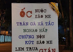 Cực khó đỡ với chiếc biển sai chính tả một cách rất "cồng kềnh", đọc hết thực đơn dân mạng than muốn xỉu!