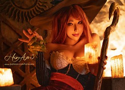 Nữ thần cosplay Hane Ame "đốt mắt" người xem khi hóa thân thành cô nàng phù thủy "ngực khủng" Sorceress