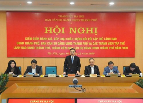 Ban Cán sự đảng UBND thành phố Hà Nội kiểm điểm công tác năm 2020