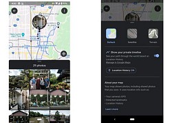 Google Photos cho phép khai thác dòng thời gian trên Maps