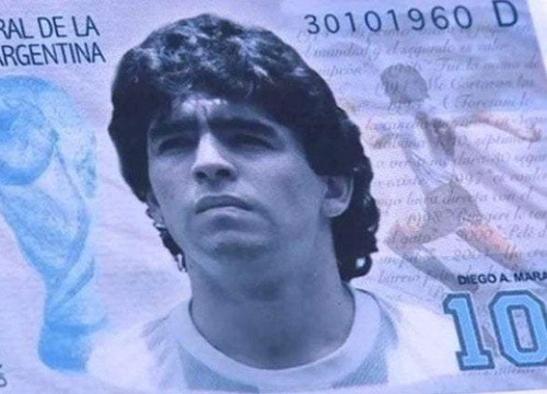 Maradona sắp xuất hiện trên tờ tiền có mệnh giá lớn nhất Argentina