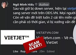 Sau khi bị đánh sập, trang web giả mạo Vietjet Air lại bất ngờ "hồi sinh", Hieupc phát cảnh báo ẩn ý sẽ "triệt luôn" tên miền này!