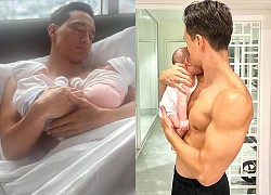 'Ông bố nóng bỏng nhất năm' gọi tên Kim Lý: Chăm con nhưng liên tục khoe body