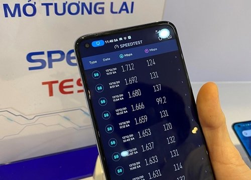 Trải nghiệm thực tế mạng 5G MobiFone: Tốc độ download "lập đỉnh" với hơn 1,7Gbps