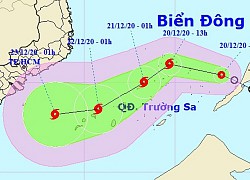 Áp thấp nhiệt đới vào Biển Đông