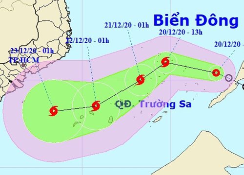 Áp thấp nhiệt đới vào Biển Đông