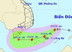 Bão số 14 giật cấp 10 khả năng mạnh thêm, có lúc đổi hướng