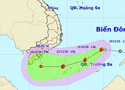 Bão số 14 hình thành trên Biển Đông