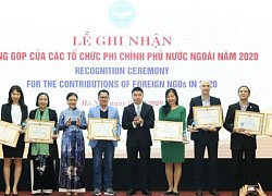 Ghi nhận đóng góp của các tổ chức phi chính phủ nước ngoài năm 2020