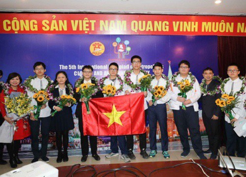 Học sinh Hà Nội giành 5 huy chương Vàng Olympic Quốc tế