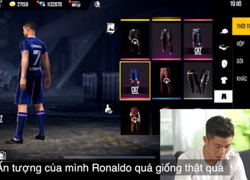 Quá mê CR7, Văn Toàn, Đình Trọng và Văn Đức cùng thử sức với nhân vật Chrono mới trong Free Fire