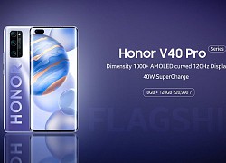 Honor V40 series màn hình 120Hz và tốc độ lấy mẫu cảm ứng tới 300Hz