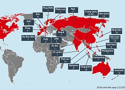 Các nước có bệnh nhân nhiễm virus corona