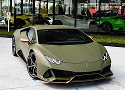 Siêu xe màu quân đội Lamborghini Huracan EVO