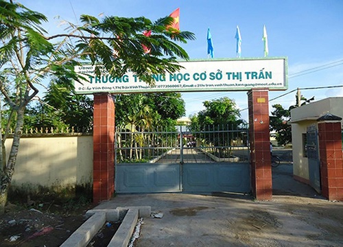 Một trường học ở huyện Vĩnh Thuận lấy giáo viên làm kế toán trường