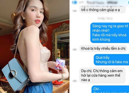 Shop được Ngọc Trinh quảng cáo bị tố bán hàng giả, còn hỏi ngược lại khách: "Căn cứ vào đâu mà nói fake"