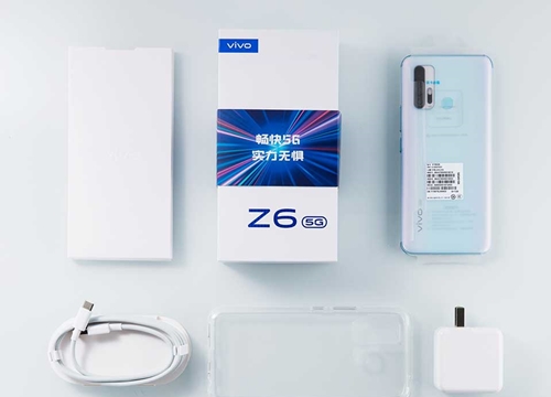 Trên tay Vivo Z6 5G: 4 camera sau, pin 5000mAh, sạc nhanh 44W, giá 7.6 triệu đồng