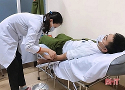 3 chiến sỹ Công an Hà Tĩnh hiến máu cứu người
