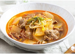 Ấm nồng với canh thịt bò củ cải cay