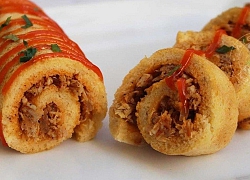Bánh cuộn thịt gà vói công thức đơn giản, độc đáo và hấp dẫn