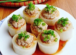 Hướng dẫn chế biến món củ cải nhồi tôm thịt đẹp mắt, ngon miễn chê