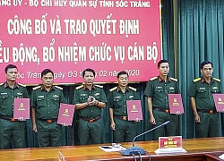 Nhân sự mới Bộ Quốc phòng tại Hà Tĩnh, Sóc Trăng