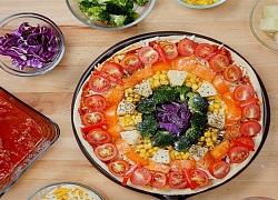 Pizza cầu vồng độc đáo bạn không thể không thưởng thức