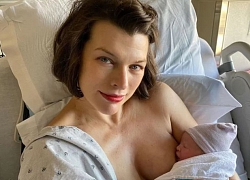 Siêu mẫu Milla Jovovich sinh con thứ ba