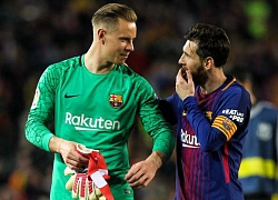 Ter Stegen &#8216;cãi vã&#8217; với Leo Messi