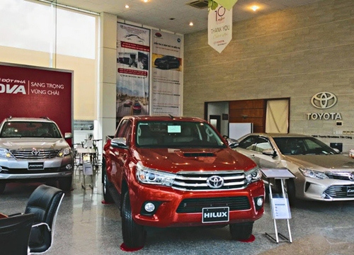 Doanh số xe Toyota bán ra trong tháng 1/2020 giảm 48%