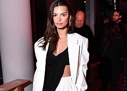 Emily Ratajkowski diện vest gợi cảm dự tiệc hậu Oscar ở Mỹ