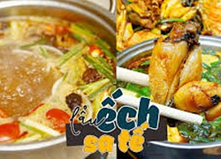 Cách nấu lẩu ếch sa tế chua cay đã ngon lại còn bổ