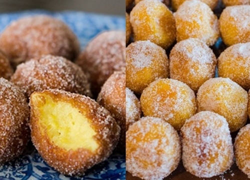 Làm bánh donut khoai lang bữa xế chiều cho bé