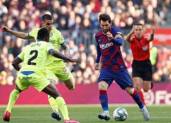 Messi đóng vai kiến tạo, Barca thắng nhọc Getafe