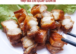 Cách làm thịt ba chỉ quay giòn bì không cần lò nướng siêu đơn giản