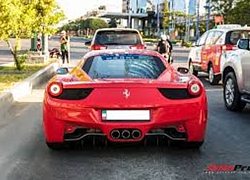 Đại gia ngành thực phẩm Sài Gòn đích thân cầm lái Ferrari 458 Italia hàng hiếm