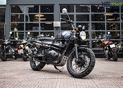 Soi xế nổ Royal Enfield Interceptor 650 độ "ngon bổ rẻ", biến hình thành scrambler "chuẩn chỉ" tại Hà Nội