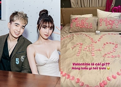 Rầm rộ ảnh giường xếp đầy hoa hồng được cho của Chi Dân và Lan Ngọc ngày Valentine: Ngọt thế này khi nào mới chịu công khai?