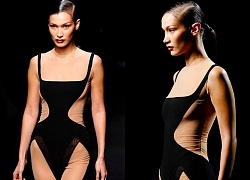 Không nội y catwalk, Bella Hadid khoe đường cong tuyệt mỹ 'thôi miên' người nhìn