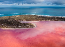 Những hồ nước màu hồng kỳ lạ ở Australia