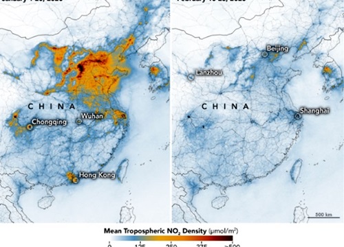 Dịch Covid-19 khiến ô nhiễm ở Trung Quốc giảm mạnh