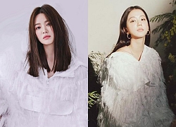 Thật "cân não" khi Song Hye Kyo - Jisoo đụng hàng: Tường thành nhan sắc kín như bưng, idol trẻ buông lơi lả lướt quá