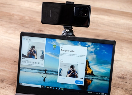 Biến smartphone cũ thành webcam máy tính