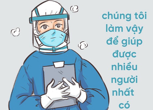 Bộ tranh gây xúc động về các bác sĩ chống dịch: Bạn ở nhà với gia đình bạn, để chúng tôi sớm được về với gia đình chúng tôi